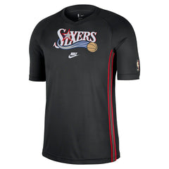 Philadelphia 76ers Classic Edition Hardwood Classics Authentic Game Shooting T-Shirt - Black | Nike discount