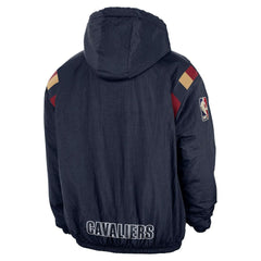 Cleveland Cavaliers Hardwood Classics Therma-FIT Half-Zip Hooded Windbreaker sale - Navy | Nike cheap