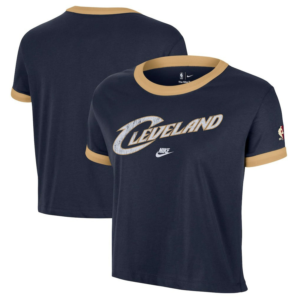 Cleveland Cavaliers Women's Classic Edition Hardwood Classics Essential Vintage Ringer T-Shirt sale - Navy | Nike shop