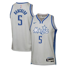Paolo Banchero Orlando Magic Youth 2025/26 City Edition Swingman Jersey - Silver | Nike outlet