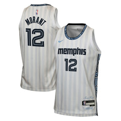 Ja Morant Memphis Grizzlies Youth 2025/26 City Edition Swingman Jersey - White | Nike outlet