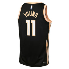 Trae Young Atlanta Hawks Youth 2025/26 City Edition Swingman Jersey - Black | Nike on sale