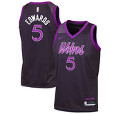 Anthony Edwards Minnesota Timberwolves Youth 2025/26 City Edition Swingman Jersey - Purple | Nike shop