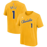 LaMelo Ball Charlotte Hornets Youth 2025/26 City Edition Name & Number T-Shirt - Yellow | Nike shop