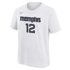 Ja Morant Memphis Grizzlies Youth 2025/26 City Edition Name & Number T-Shirt - White | Nike sale