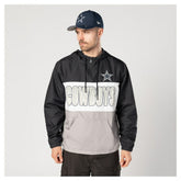 Dallas Cowboys New Era Ripstop Quarter-Zip Hooded Windbreaker - Navy sale