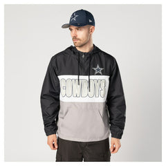 Dallas Cowboys New Era Ripstop Quarter-Zip Hooded Windbreaker - Navy sale