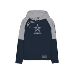 Dallas Cowboys New Era Combine Authentic Color Block Raglan Pullover Hoodie - Navy on sale