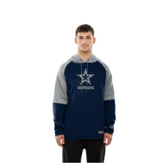 Dallas Cowboys New Era Combine Authentic Color Block Raglan Pullover Hoodie - Navy on sale