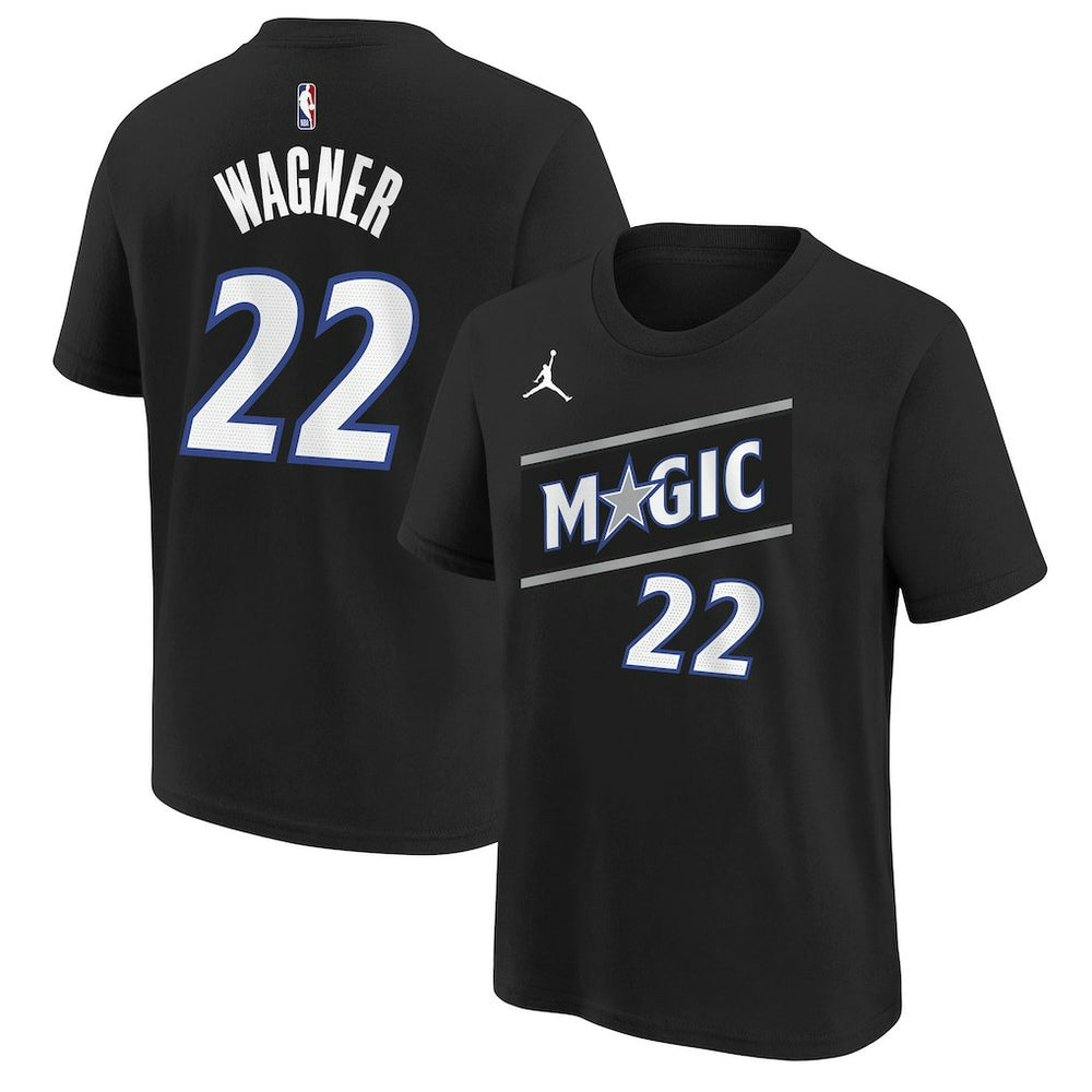 Franz Wagner Orlando Magic Jordan Brand Youth Statement Edition Name & Number T-Shirt - Black shop