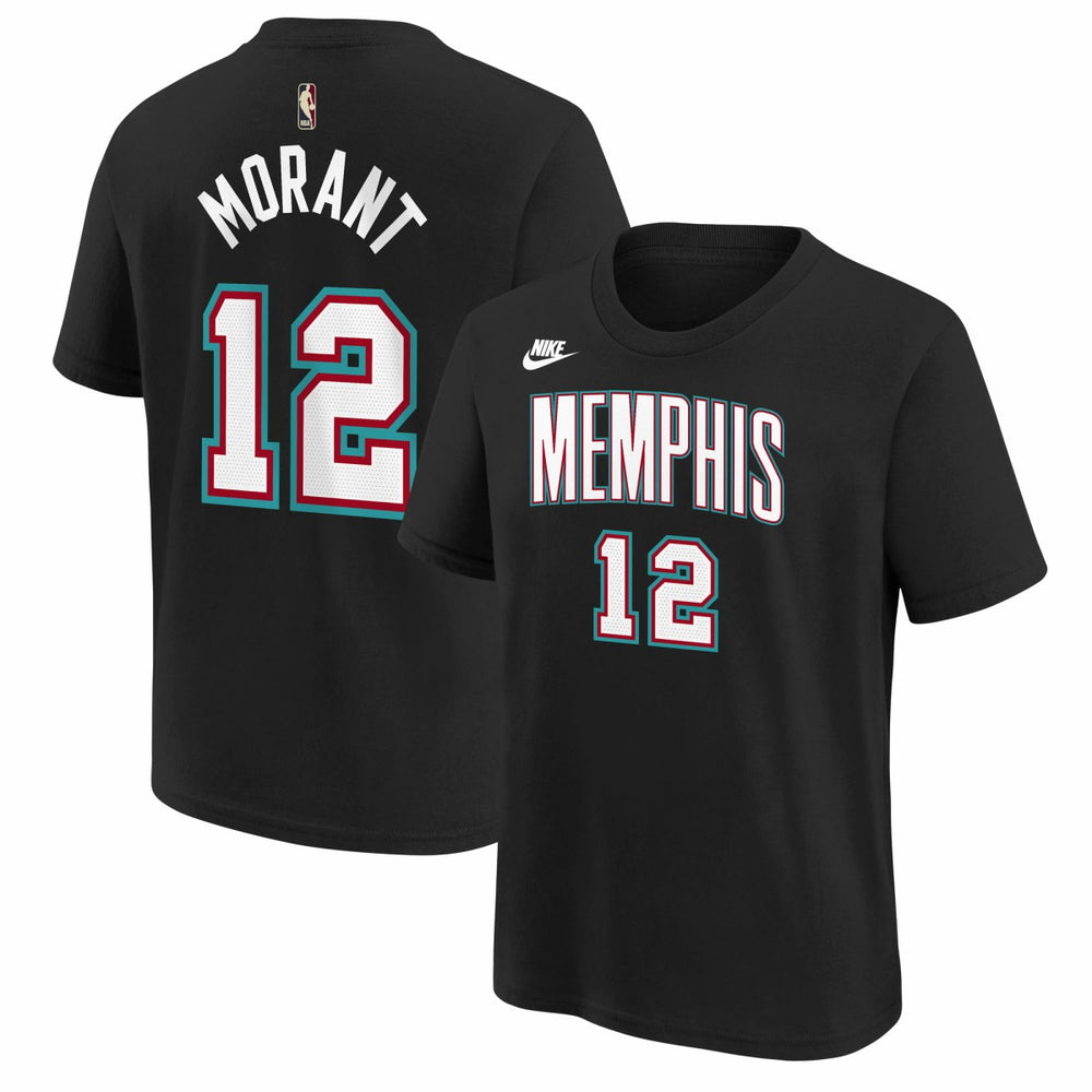 Ja Morant Memphis Grizzlies Youth Name & Number T-Shirt - Classic Edition - Black | Nike sale