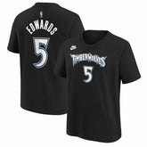 Anthony Edwards Minnesota Timberwolves Youth Name & Number T-Shirt - Classic Edition - Black | Nike for sale