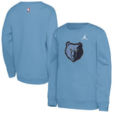 Memphis Grizzlies Jordan Brand Youth Courtside Statement Edition Sweatshirt - Light Blue shop