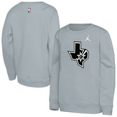 San Antonio Spurs Jordan Brand Youth Courtside Statement Edition Sweatshirt - Silver outlet