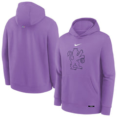 Sacramento Kings Youth 2025/26 City Edition Club Fleece Pullover Hoodie - Purple | Nike for sale