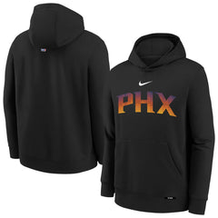 Phoenix Suns Youth 2025/26 City Edition Club Fleece Pullover Hoodie - Black | Nike outlet