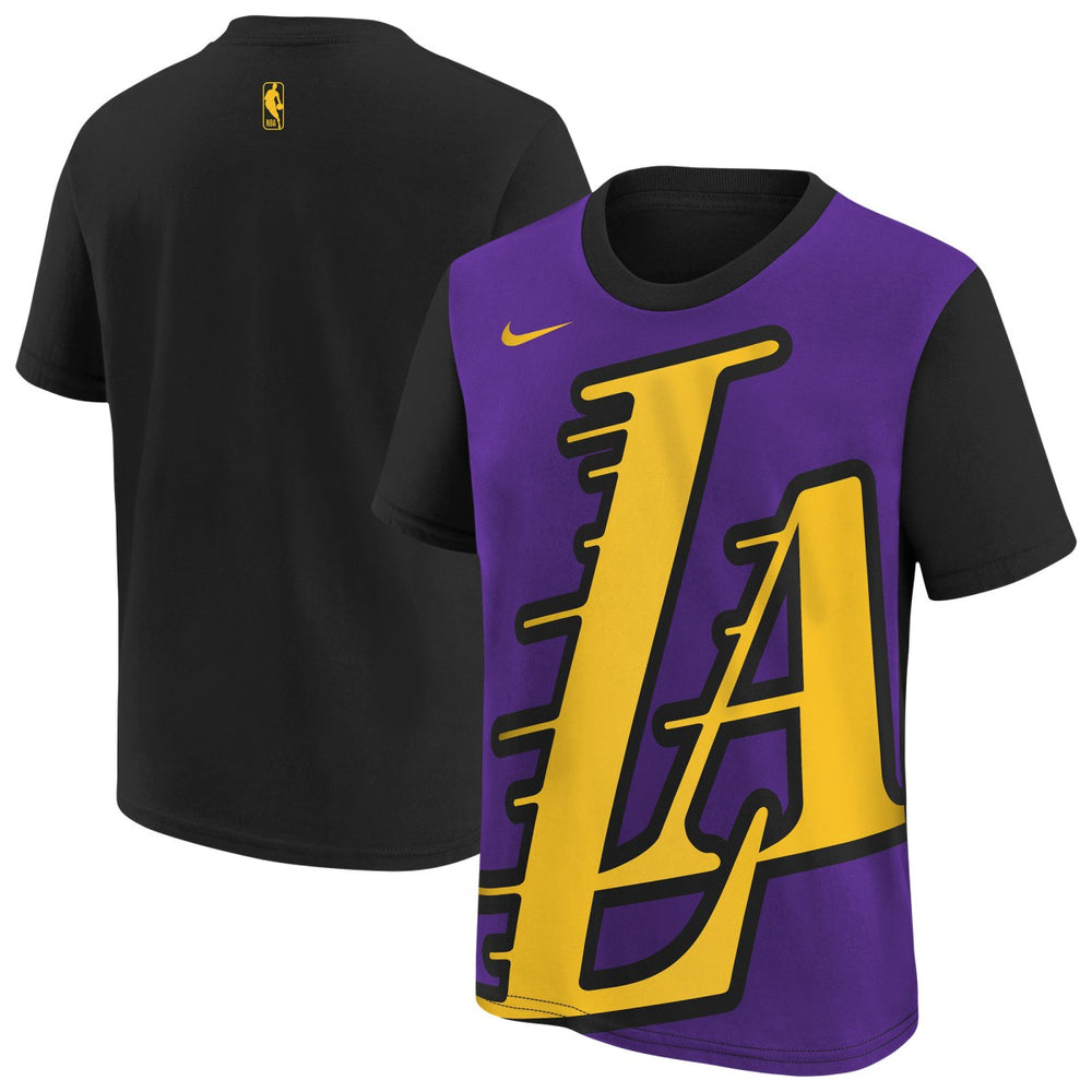 Los Angeles Lakers Youth 2025/26 City Edition Max90 T-Shirt - Purple/Black | Nike sale