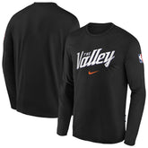 Phoenix Suns Youth 2025/26 City Edition Dri-Fit Long Sleeve Game Top - Black | Nike cheap