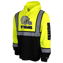Cleveland Browns High-Visibility Safety Hooded Sweatshirt - Yellow for sale