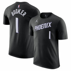 Devin Booker Phoenix Suns Jordan Brand Unisex Name & Number T-Shirt - Statement Edition - Black for sale