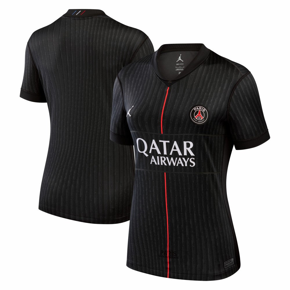 Paris Saint-Germain Jordan Brand Women's 2025/26 Fourth Replica Jersey - Black | Jordan outlet