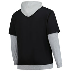Pittsburgh Steelers Big & Tall Twofer Pullover Hoodie - Black/Heather Gray online