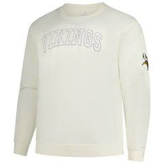 Minnesota Vikings Profile Big & Tall Fleece Sweatshirt - Cream for sale