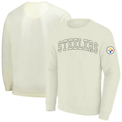 Pittsburgh Steelers Profile Big & Tall Fleece Sweatshirt - Cream for sale