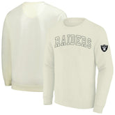 Las Vegas Raiders Profile Big & Tall Fleece Sweatshirt - Cream outlet