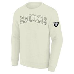 Las Vegas Raiders Profile Big & Tall Fleece Sweatshirt - Cream outlet