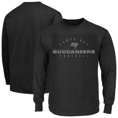 Tampa Bay Buccaneers Big & Tall Coverage Scheme Long Sleeve T-Shirt - Black on sale