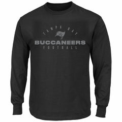 Tampa Bay Buccaneers Big & Tall Coverage Scheme Long Sleeve T-Shirt - Black on sale