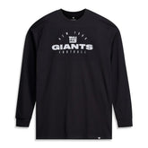 New York Giants Big & Tall Coverage Scheme Long Sleeve T-Shirt - Black discount
