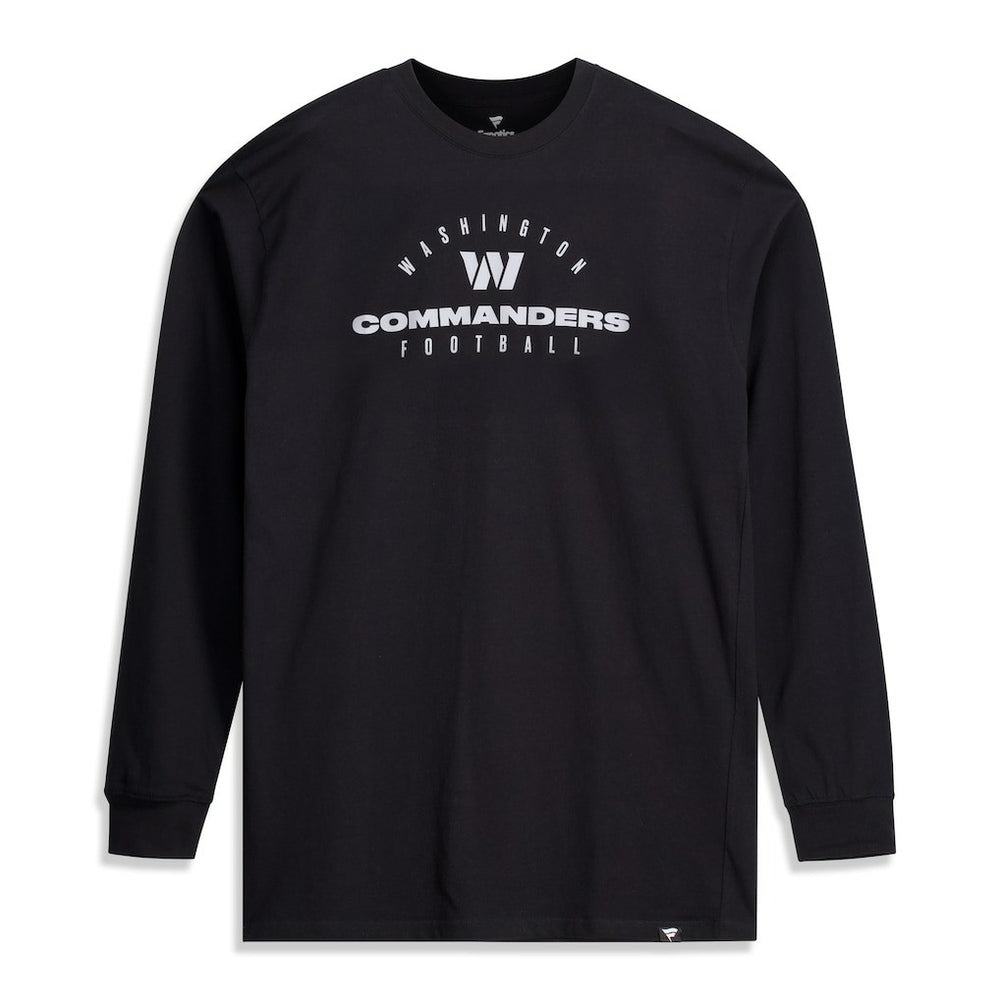 Washington Commanders Big & Tall Coverage Scheme Long Sleeve T-Shirt - Black online