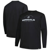 Cincinnati Bengals Big & Tall Coverage Scheme Long Sleeve T-Shirt - Black online