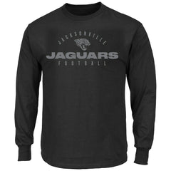 Jacksonville Jaguars Big & Tall Coverage Scheme Long Sleeve T-Shirt - Black on sale