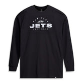 New York Jets Big & Tall Coverage Scheme Long Sleeve T-Shirt - Black for sale