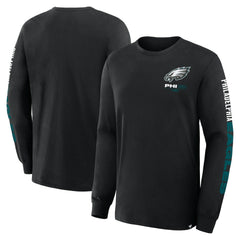 Philadelphia Eagles Big & Tall Clock Management Legacy Long Sleeve T-Shirt - Black on sale