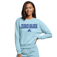 Colorado Avalanche Concepts Sport Women's Tonal Pullover Sweatshirt Light Blue