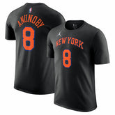 OG Anunoby New York Knicks Jordan Brand Unisex Name & Number T-Shirt - Statement Edition - Black for sale