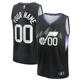 Utah Jazz Fast Break Custom Jersey - Statement Edition - Black | Fanatics shop