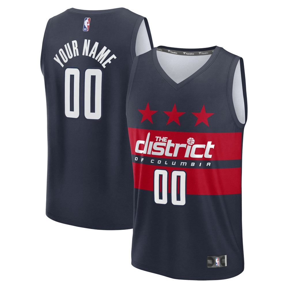 Washington Wizards Fast Break Custom Jersey - Statement Edition - Navy | Fanatics cheap