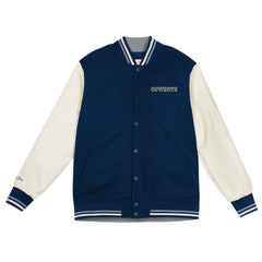 Dallas Cowboys Youth Full-Snap Varsity Jacket - Navy/Cream outlet