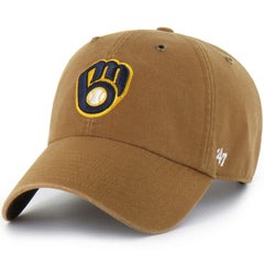 Milwaukee Brewers Carhartt x Clean Up Adjustable Hat - Brown | 47 brand