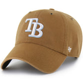 Tampa Bay Rays Carhartt x Clean Up Adjustable Hat - Brown | 47 brand