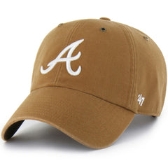 Atlanta Braves Carhartt x Clean Up Adjustable Hat - Brown | 47 brand
