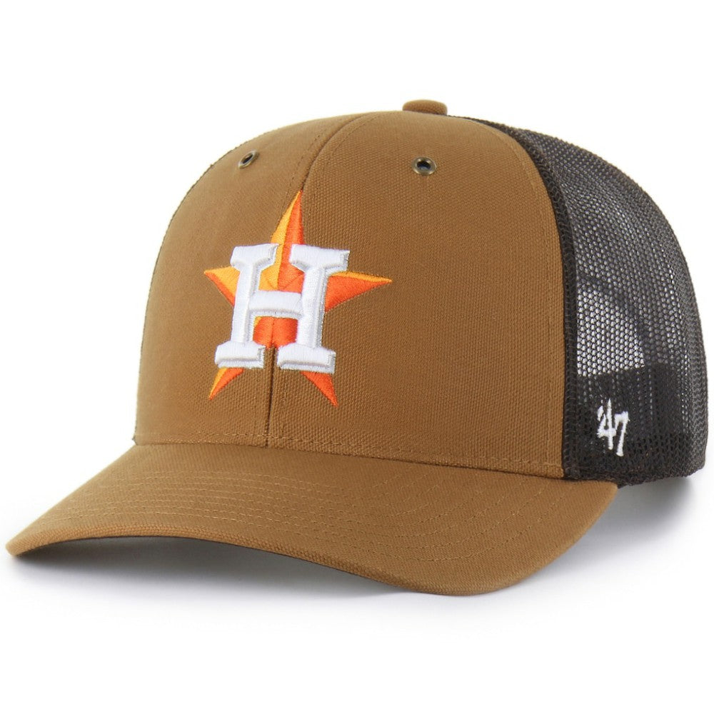 Houston Astros Carhartt x Trucker Adjustable Hat - Brown | 47 brand