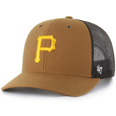 Pittsburgh Pirates Carhartt x Trucker Adjustable Hat - Brown | 47 brand
