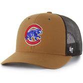 Chicago Cubs Carhartt x Trucker Adjustable Hat - Brown | 47 brand