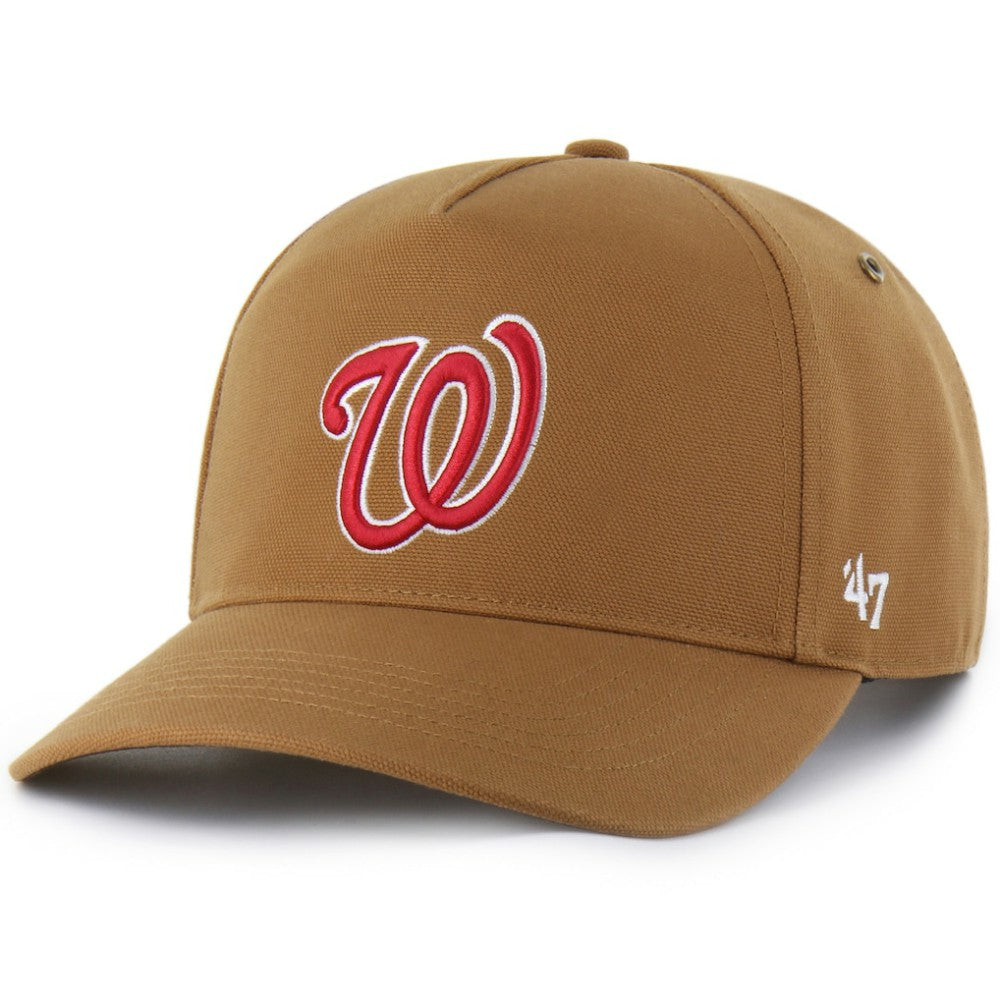 Washington Nationals Carhartt x Hitch Adjustable Hat - Brown | 47 brand